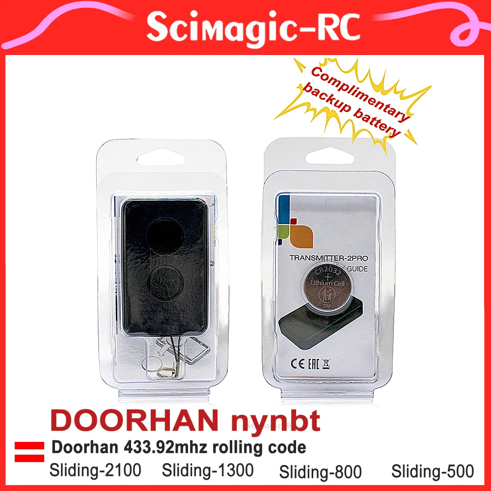

Transmitter 2 4 Pro Garage Remote Control For 433.92MHz Rolling Code DOORHAN Transmitter-2 4 Pro Gate Door Opener Key Chain