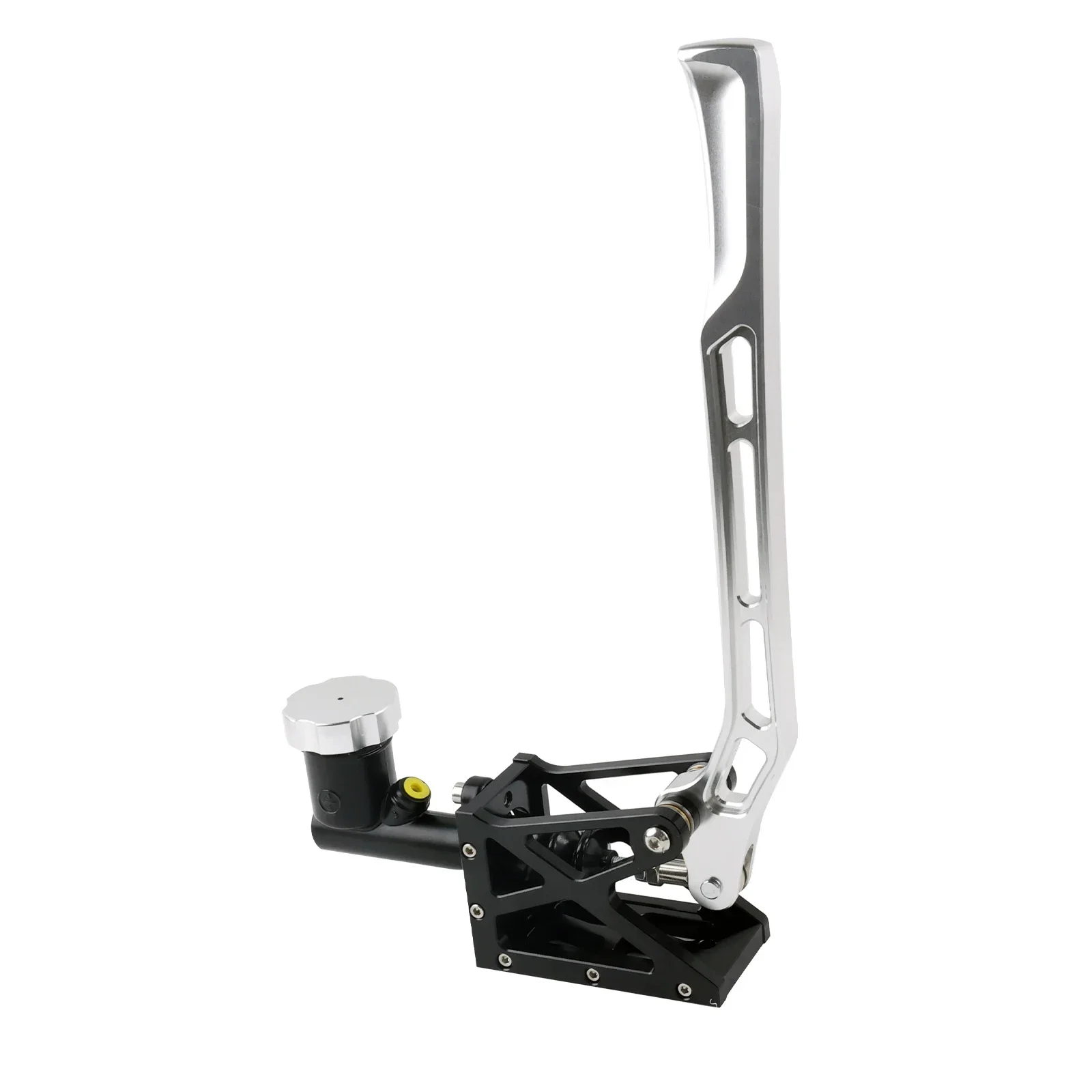 Silver Diy Modification Drift Vertical Hydraulic Handbrake Hydro Hand Brake Silver with Oil Tank Universal For BMW Nissan VW