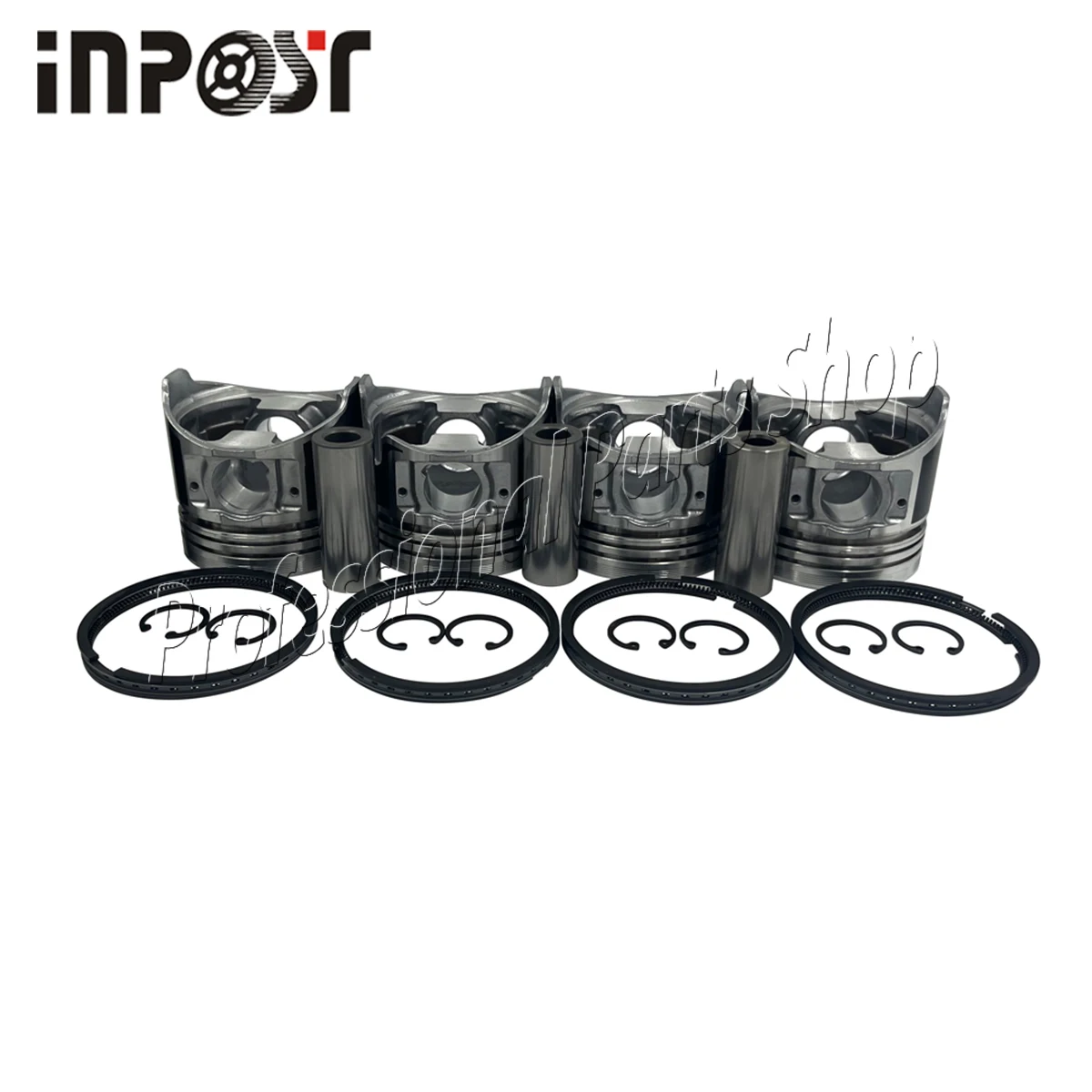 

4 set Piston + Rings Kit Set STD for ISUZU 4LE1 engine