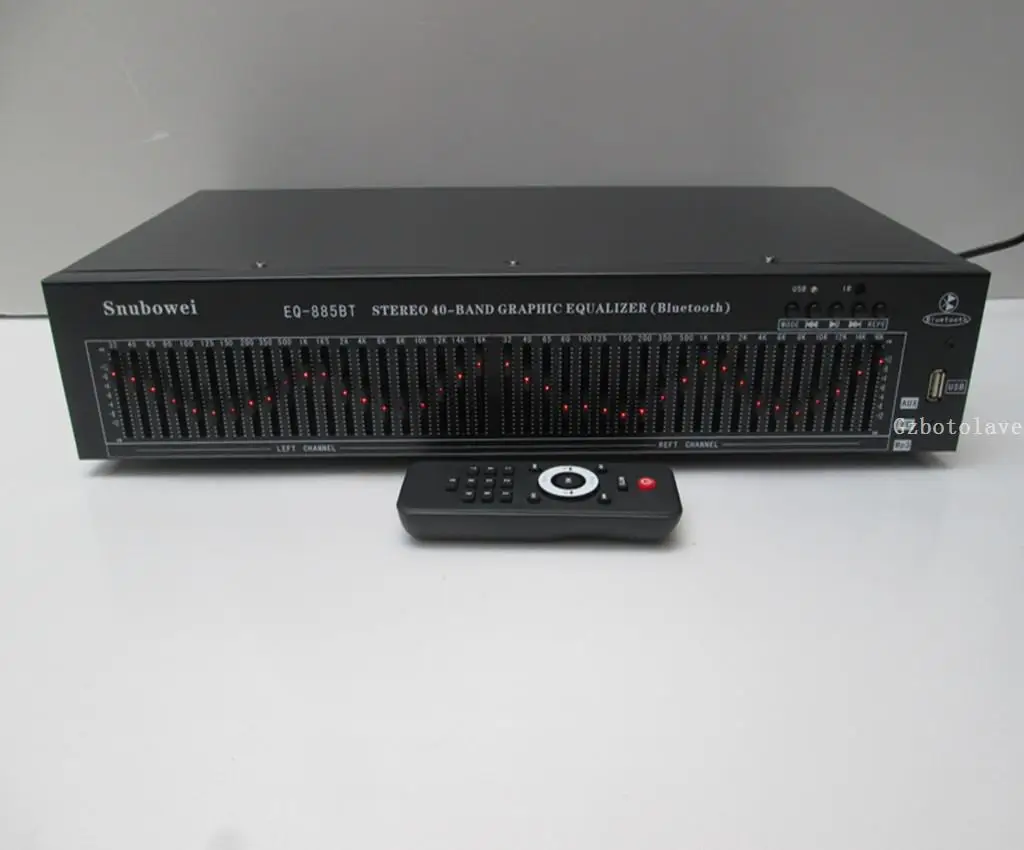 Top Quality Engineering Edition Remote 40 Band Stereo EQ Bluetooth USB Professional home KTV