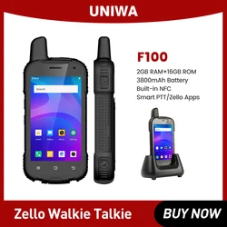 UNIWA F100 GPS NFC 4G Zello Walkie Talkie Phpne Android 10 Radio With Phone Calls 4 inch IPS Touch Screen