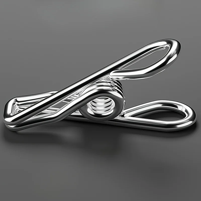 1pc Versatile 2/3-Tier Stainless Steel Organizer with Clips for Hats, Socks&Underwear,Polished Finish, Perfect for Home Storage