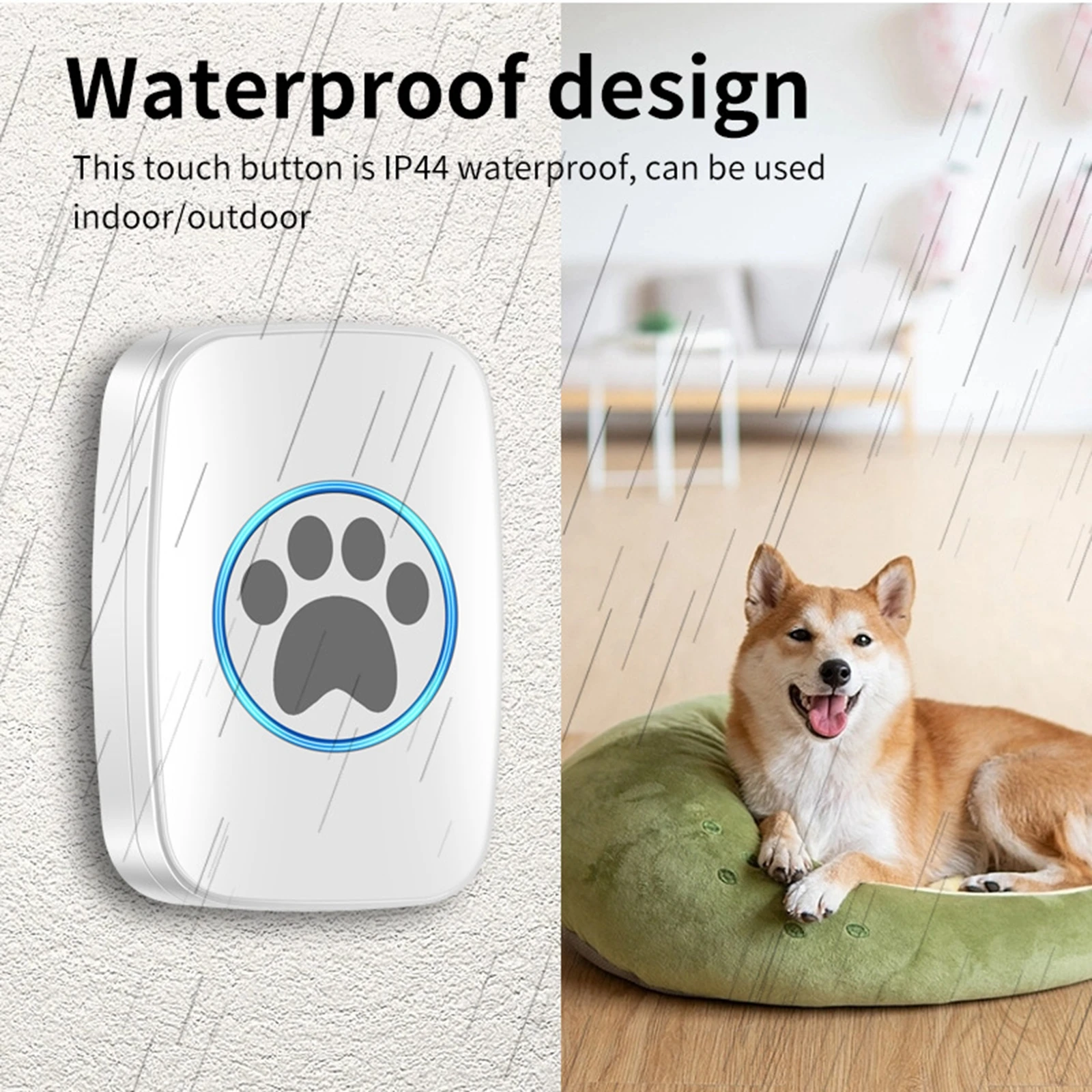 Dog Doorbells For Potty Training Daytech Dog Door Bell Wireless Doggie Doorbells For Potty Training With Waterproof Touch Button Dog Bells Pd577622898 Dog Potty Button