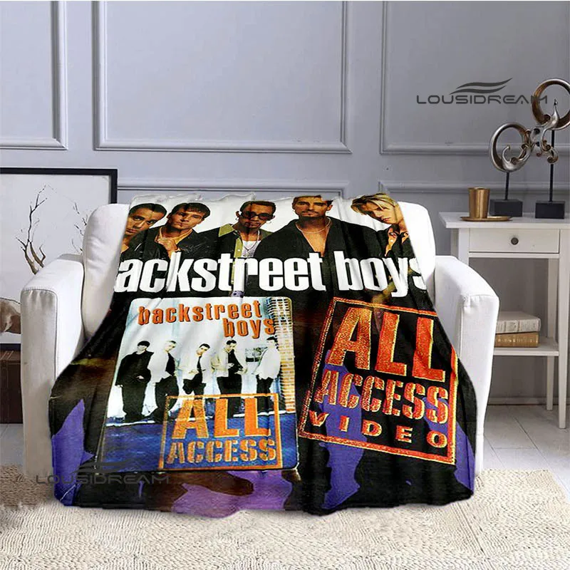 BSB band backstreet boys printed blankets Flannel Warm blanket Soft Cozy Blanket Travel Blankets bed linings Birthday Gift 6