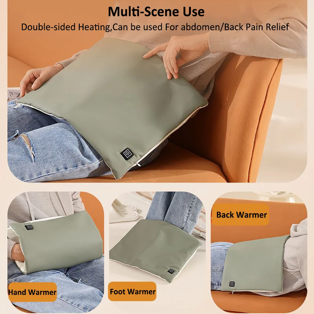 Hand Warmer USB Electric Hand Heater Graphene Heat Warm Gloves For Hand Winter Hand Heating Bag Pad Warming Mat Double Side Heat 5