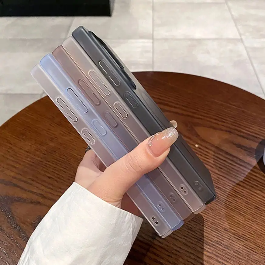 Matte Clear Magnetic Wireless Charging Phone Case