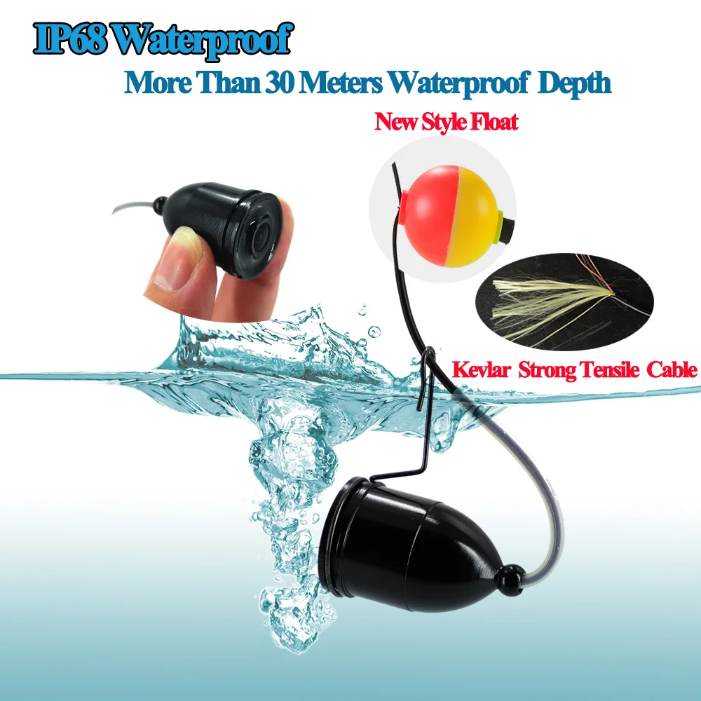 4.3 Inch IPS Monitor Video Fishing Camera With 15m Cable 1000TVL Fish Finder 8pcs Infrared Lamp Camera Lights ON/Off Function