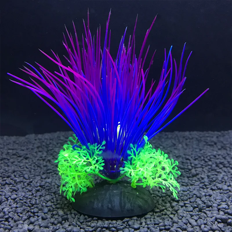 Artificial Aquarium Decor Plants Green Water Grass Aquatic Plant Fish Tank Grass Flower Decoration Water Weeds Ornament