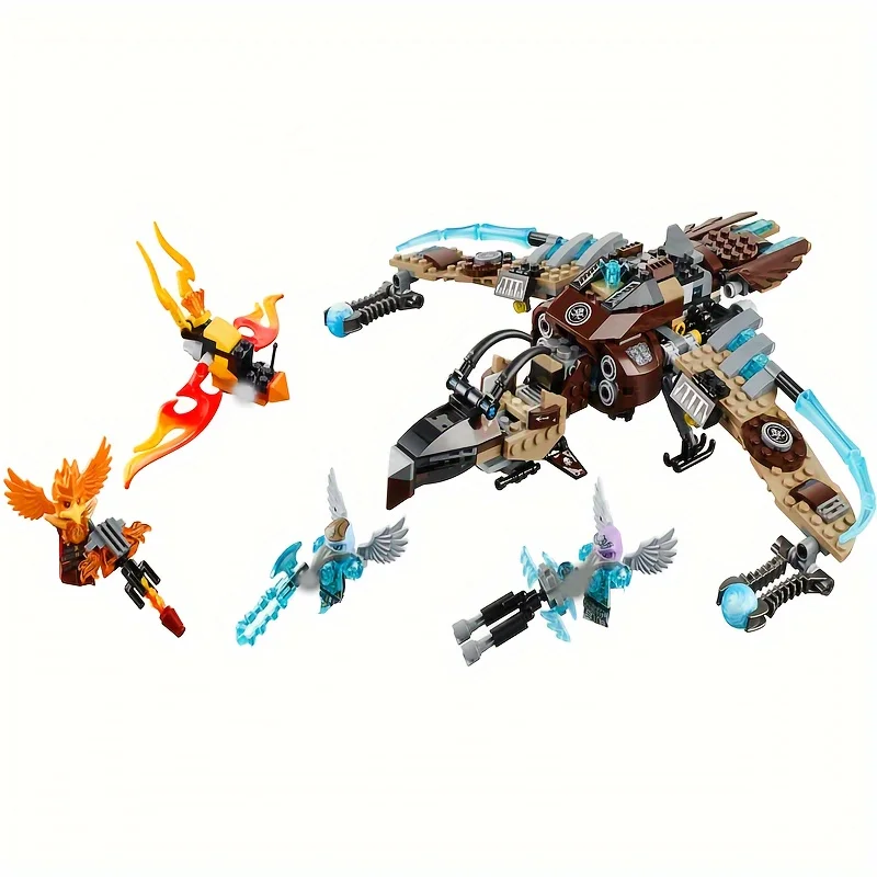 

With 3 Dolls In Stock Vulture fighter Building Block Moc Brick Christmas Birthday Gifts Compatible 70228