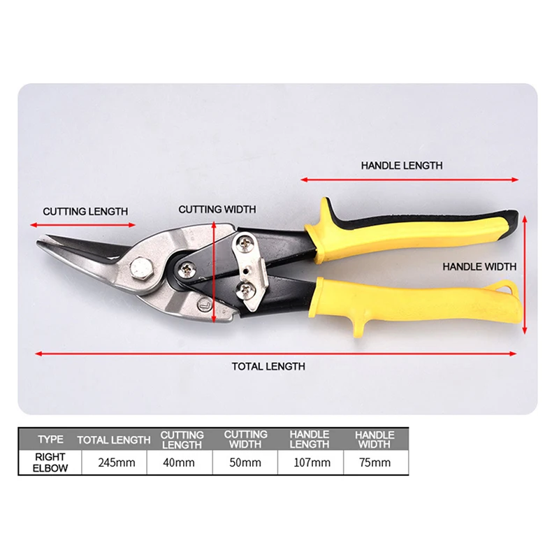 Metal Cutting Shears Tin Snips  Left Cutting Aviation Snips - Snips 10  Metal Cutting - Aliexpress