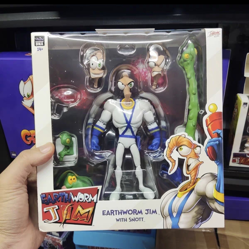 Original Earthworm Jim 2.0 PDNA 1/12 Psy Crow Bob The Killer Action Figure Worm Body Psy-Crow The Killer Collectible Toys Gifts