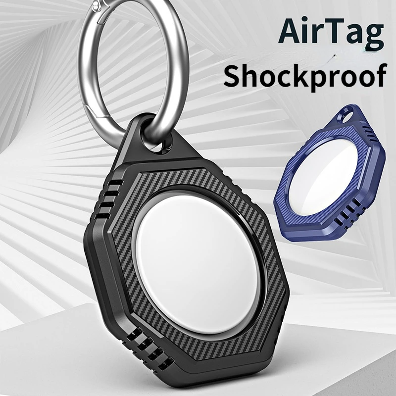 

Shockproof Hard Case For Airtag Apple Air Tag Protective Cases Airtags Waterproof Outdoor Keyring Key Ring Dustproof Anti Shock