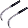 Mowing 2pcs Fierce Steel Willow Leaf Sickle Farming Sickle Harvest Garden Weeding Fork Gardening Hand Tool Sickle Garden Tool Ha 1