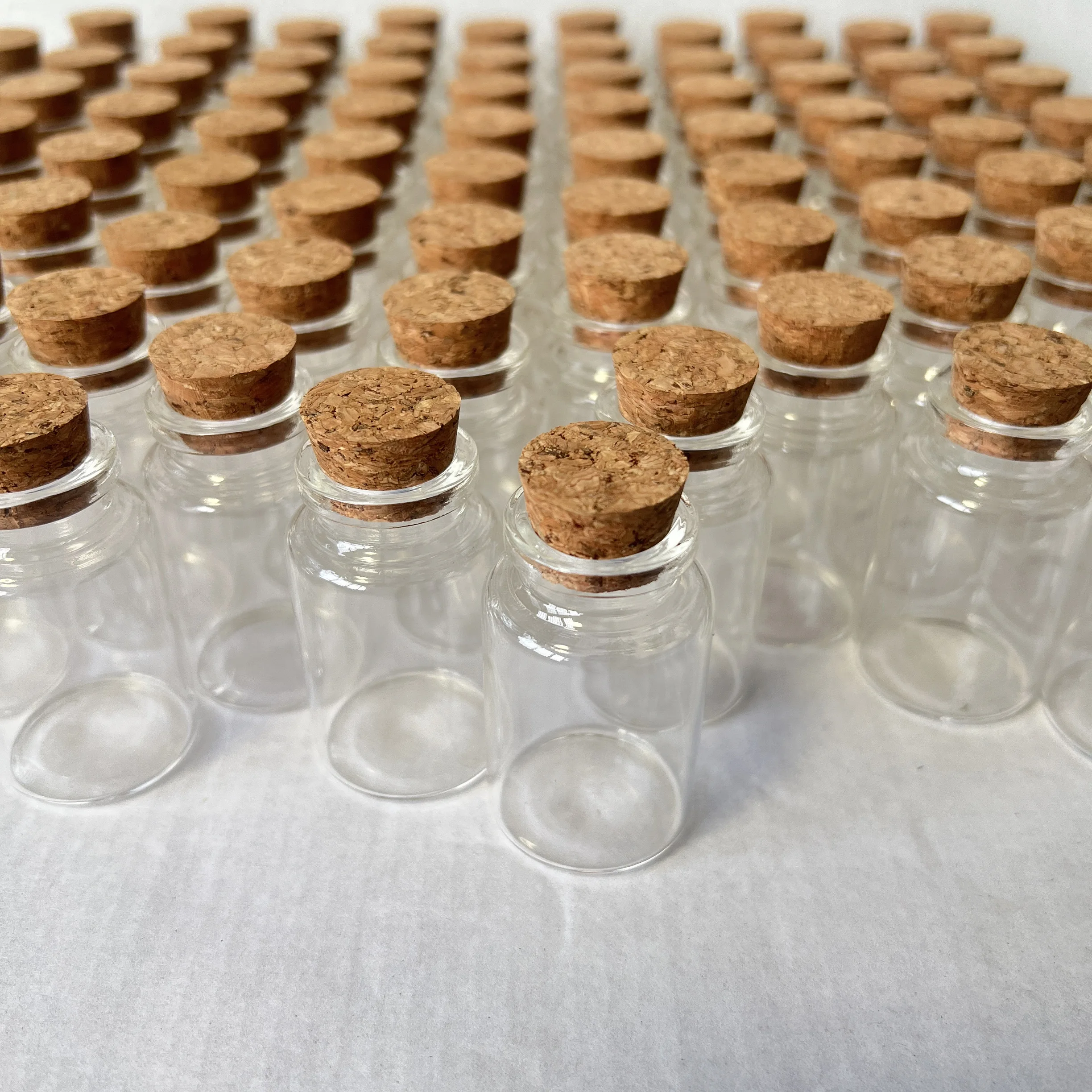 15/36/48 pcs 30x50mm 20ml Glass Bottles Cork Stopper Tiny Jars Clear Mini Containers DIY Wedding Favors Wishing Bottles Storage 4