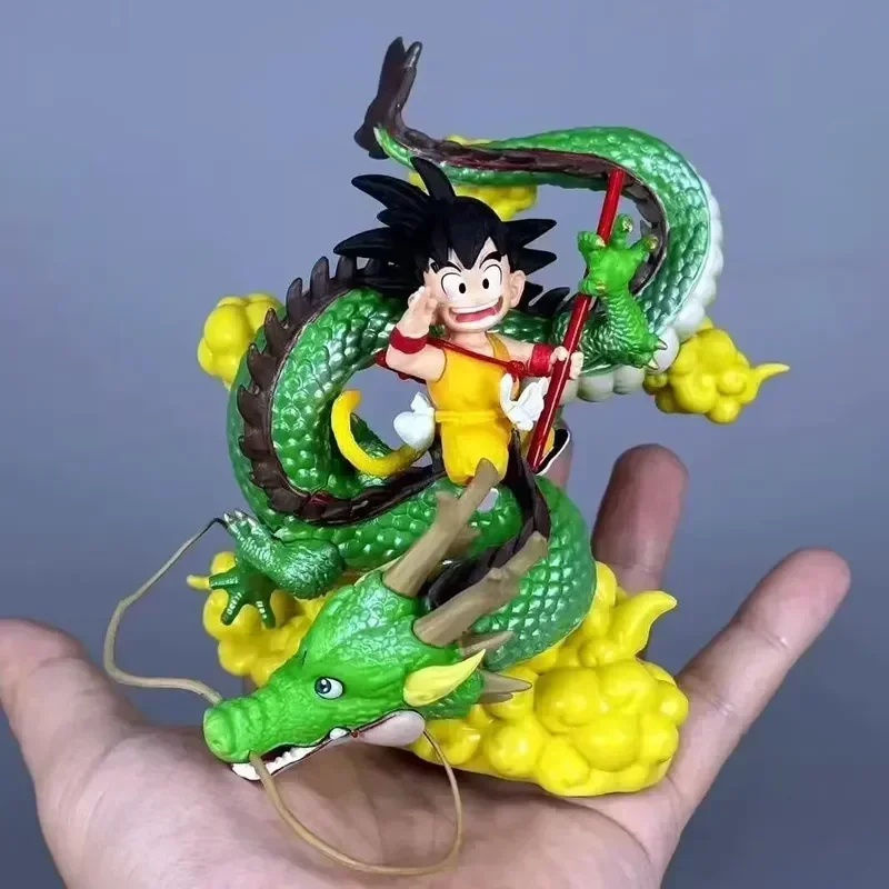 

13 см Аниме Драконий жемчуг Укун верховой езды Дракон ПВХ аниме декорации сцены ручной работы модели игрушки Молодежные подарки