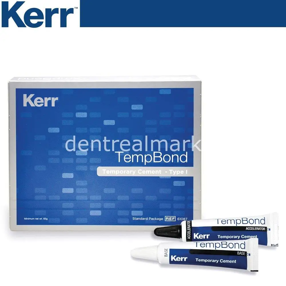 

Kerr - Temp-Bond Eugenol-Based Temporary Cement Bag Packaging