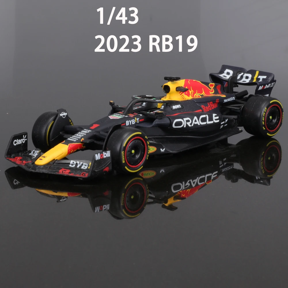 Bburago 1:43 F1 Model Regular Version  2023  Red Bull Racing RB19 #1 Verstappen #11 Perez Alloy Car Formula Die Cast Toy 4