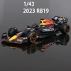 Bburago 1:43 F1 Model Regular Version  2023  Red Bull Racing RB19 #1 Verstappen #11 Perez Alloy Car Formula Die Cast Toy 4