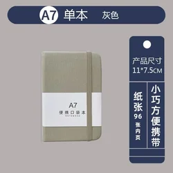 Portable Mini Notepad and Planner - 96 Sheets - A7 (A7 grey)