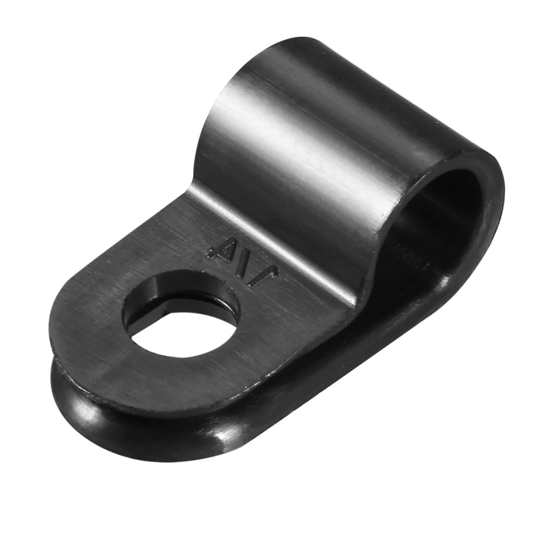 Nylon R-Type Cable Clamps 20Pcs Cable Organizer Cord Clips For Wire Management 5/4.8/6.4/15.8mm Black CC-0.5/UC-0.5/UC-1/CC-1/CC-4
