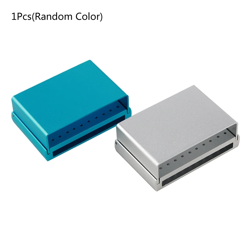 

Dental Bur Block Holder Autoclavable 58 Holes Box for Case Convenient Dental Bur Holder for Needle Bur File
