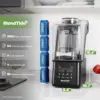 Commercial Blender 1500W Vacuum Blender for Less Foam Professional-Grade Quiet Shield Kitchen Timer 9 Speeds 6 Programs 6