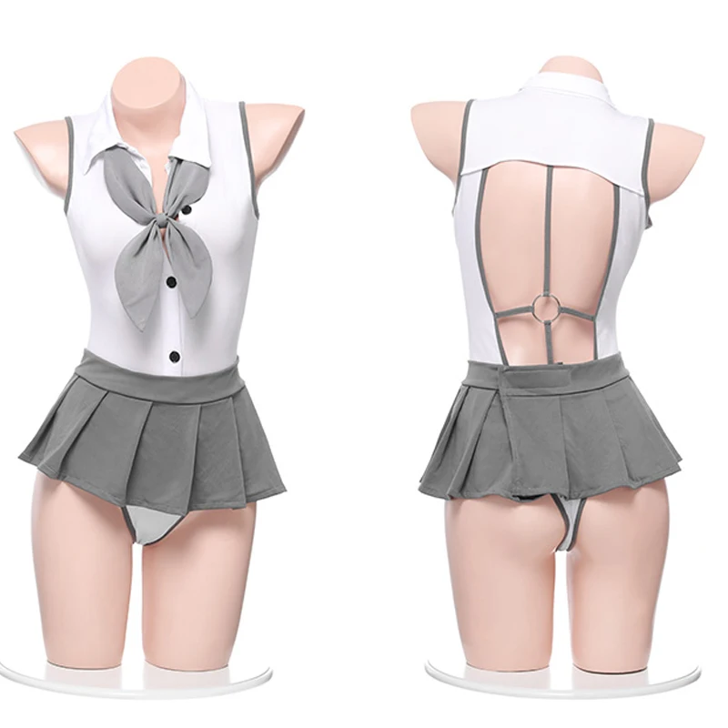 

Student Sexy Jk Uniform Mini Top Skirt Roleplay Set Sailor Maids Outfit Woman Underwear Pleated Erotic Cosplay Costume