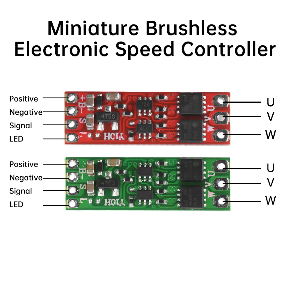 2S-3S 8A Mini Brushless Motor Driver Board BLDC Micro Electric Regulator Drive Speed Controller 1104 1106 1306 1407 Motor dc motor driver dc motor speed controller