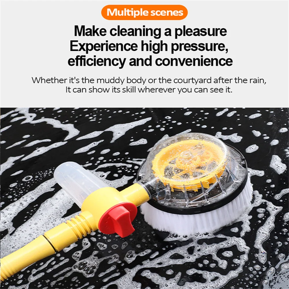 Car New Multifunctional Car Cleaning Brush Tool Automatically Chenille  Brush Head Water Gun Foam Lancer Exterior Car Wash Brush Kit From Skywhite,  $18.39