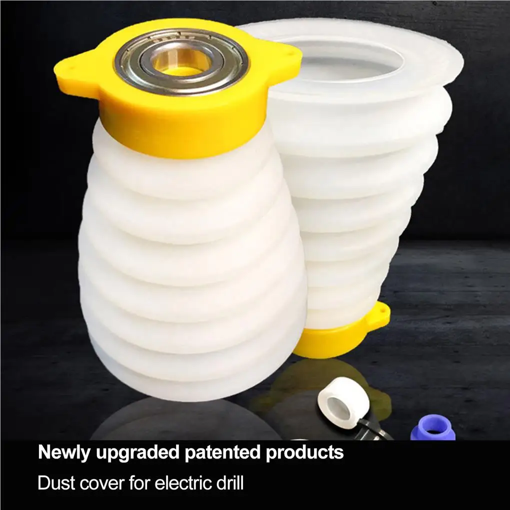 

Elastic Electric Drill Dust Cover Wear-resistant Durable Drill Dust Isolator Lightweight Drill Dust Lidwith Bearing