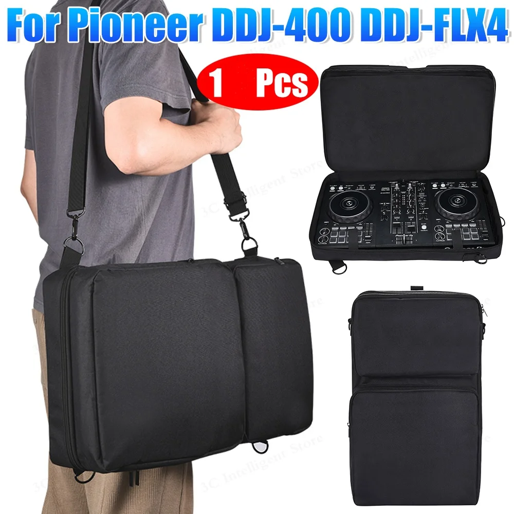 Storage Bag for Pioneer DDJ-400 DDJ-FLX4/Roland DJ-202 Audio DJ Console Mixer Protector DJ Controller Disc Player Case