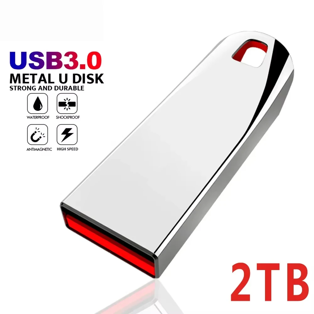 2TB USB 3.0 Metal Flash Drive High Speed 1TB 512GB 256GB Portable Usb Drive Waterproof Memoria Usb Flash Disk flash drive