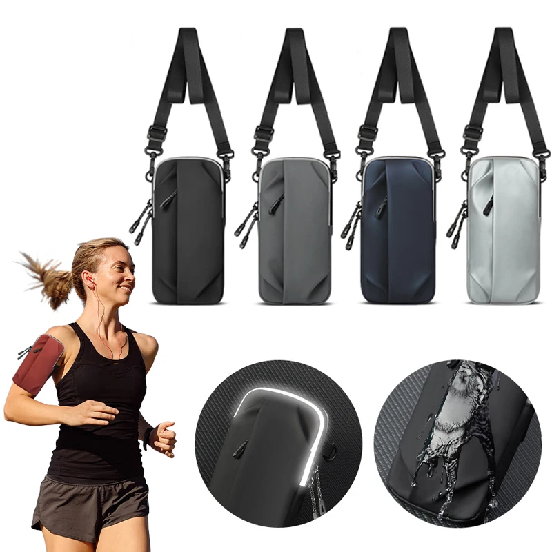 Universal Running Sports Mobile Phone Arm Bag 6.8'' Armband Bag Waterproof Arm Wrist Phone Holder for Gym Yoga Cycling