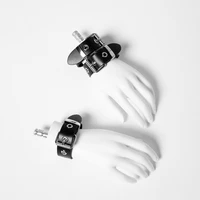 Cool Punk Bracelets Men Women Retro Bracelet Adjustable Wrist Belt Buckle Styles Cuff Bangle Bracelet for Party Club Daily Wear - Image 3