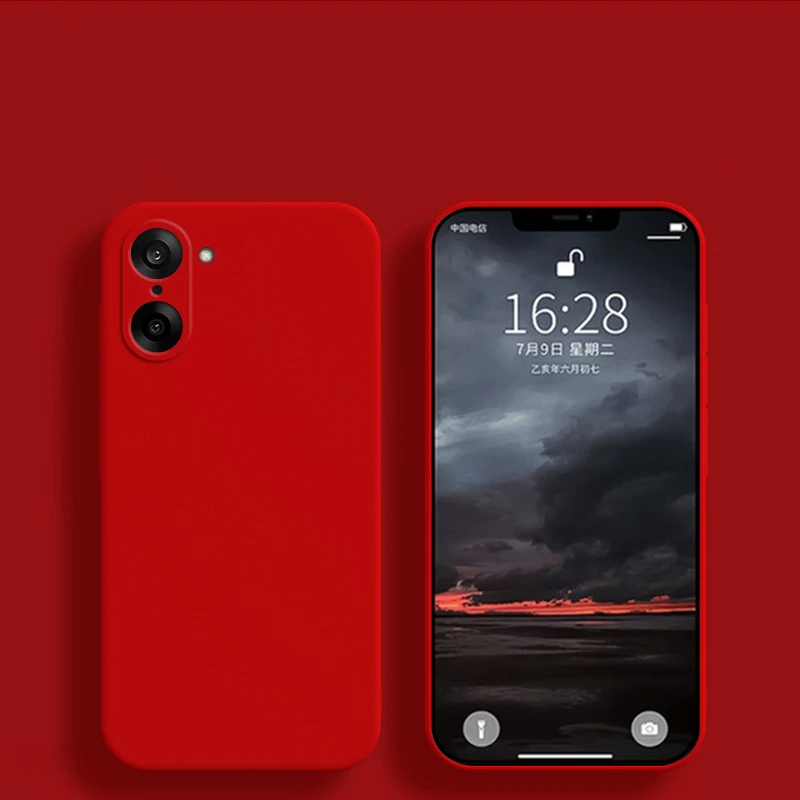kwmobile Cover per OnePlus Nord 2T 5G Custodia - Back Case per Smartphone in Silicone TPU - Protezione Gommata - corallo fluorescente