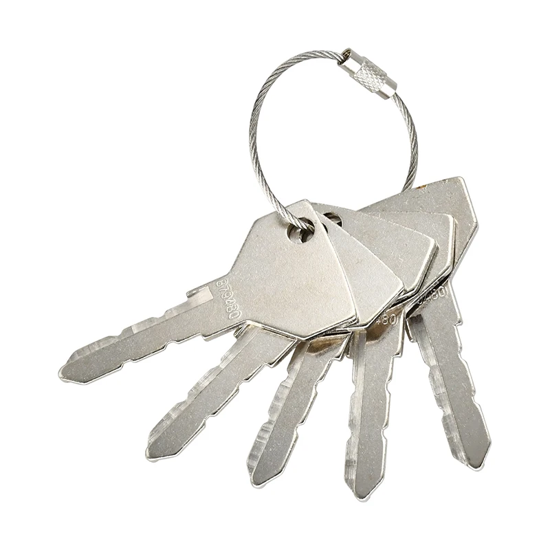 5Pcs Ignition Key 879480 AM879480 Compatible with Yanmar Tractor EX450 EX2900 EX3200 SC2400 SC2450 Compatible with New Holland