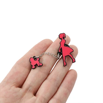 Disney Pink Barbie Princess Illustration Style Cartoon Brooch for Barbie Girls Fashion Creativity Clothing Badge Accessories 5