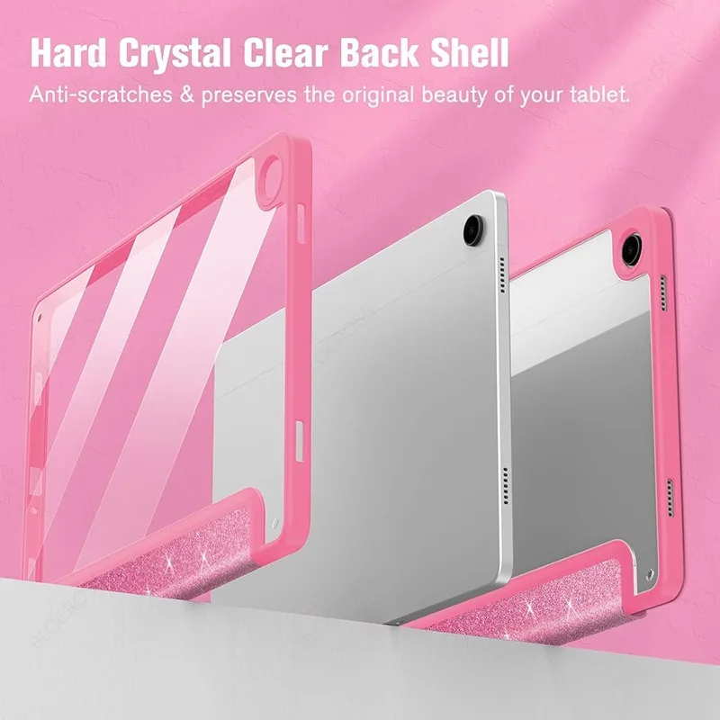 Elegant Sparkling Tablet Cover with Pencil Holder