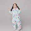 Winter Baby Children Ski Suits Boys Windproof One Piece Suit Girls Waterproof Thickened Insulation Outdoor Snowboarding Jumpsuit 3