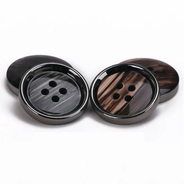 20Pcs 15-25mm High end resin black brown pearl buttons men/women's woolen coats windbreakers suit sewing decorative buttons B119 2