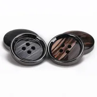 20Pcs 15-25mm High end resin black brown pearl buttons men/women's woolen coats windbreakers suit sewing decorative buttons B119 2