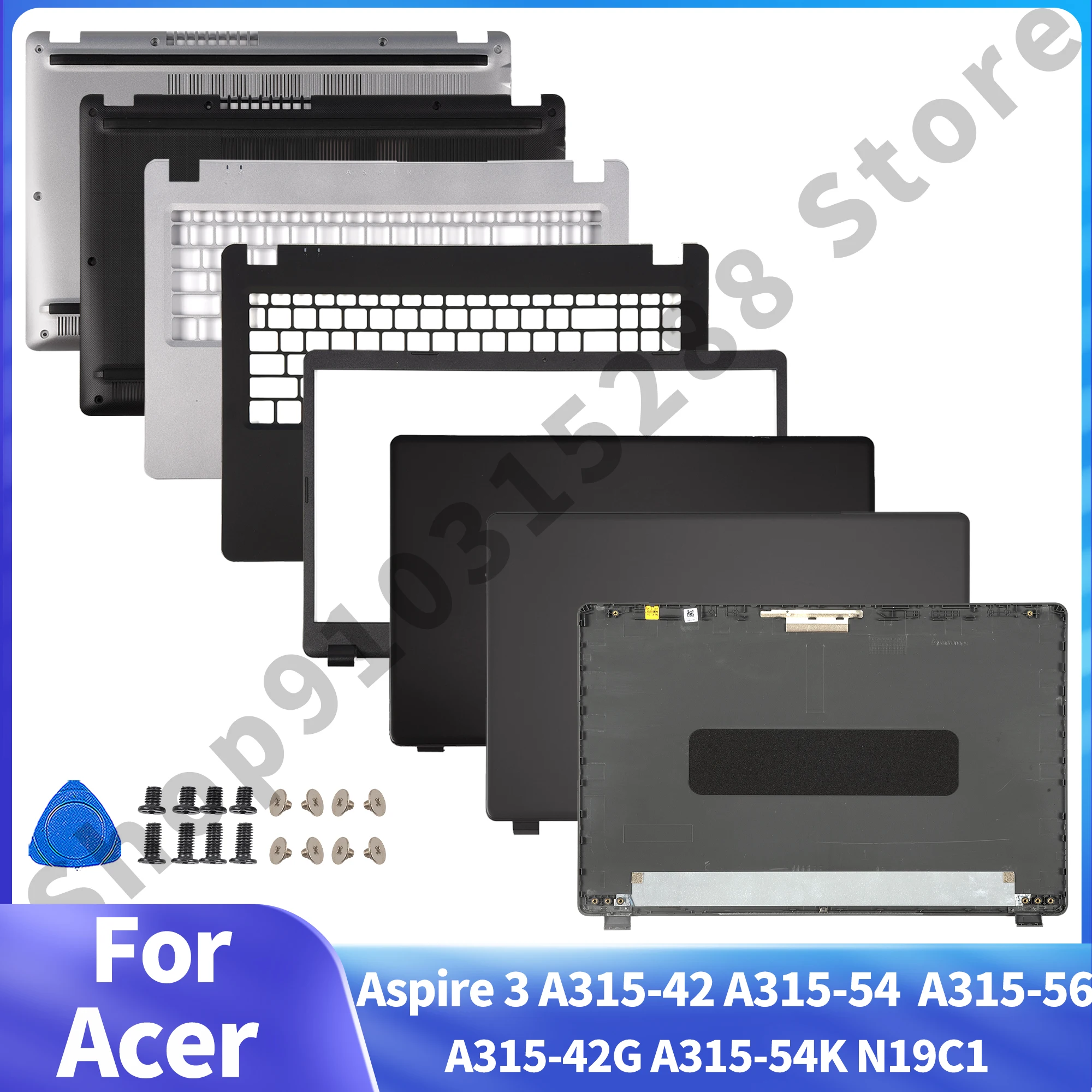 New For Acer Aspire 3 A315-42 A315-42G A315-54 A315-54K A315-56 N19C1 Laptop LCD Back Cover/Bezel/Hinges/Palmrest /Bottom Case