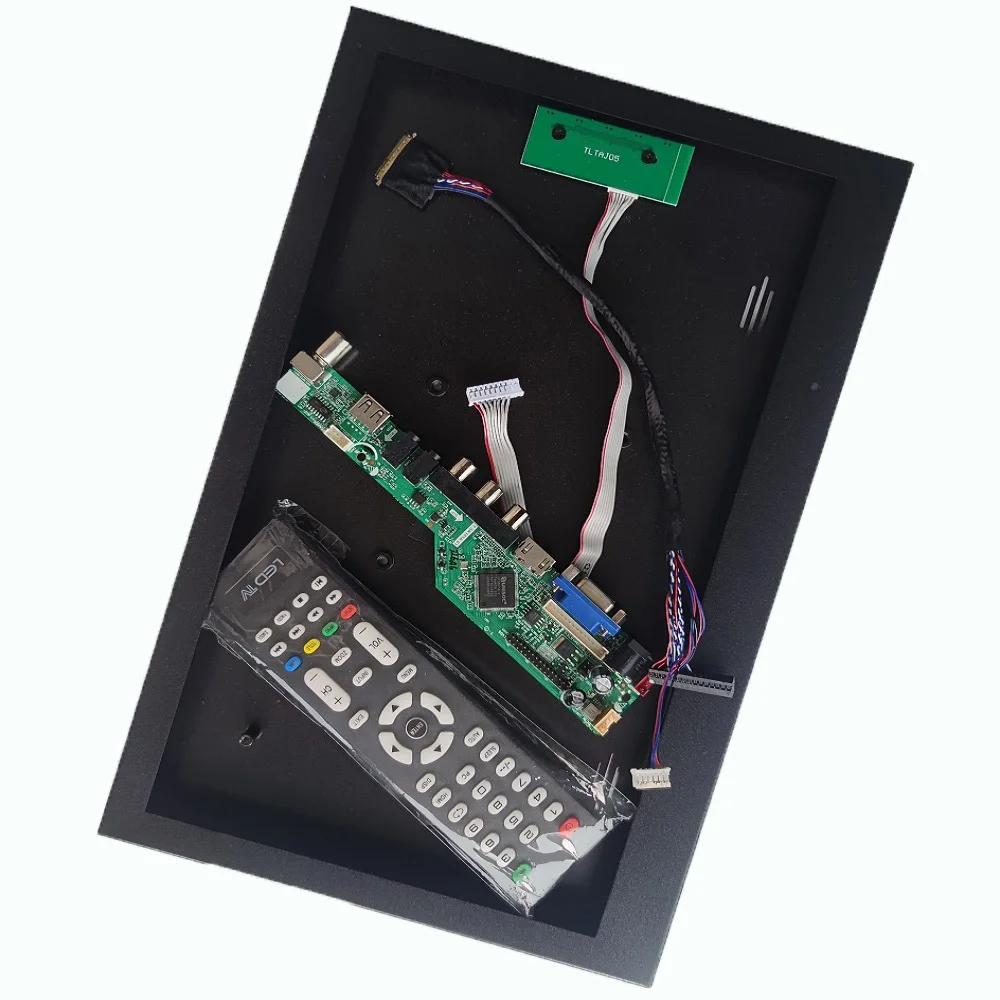 

Kit for HB133WX1 13.3" LCD 1366*768 VGA TV Controller board + Aluminum alloy metal case panel back cover box HDMI-compatible