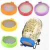 Wide Mouth Plastic Mason Jarhipping Seed Crop Germination for Jar Plant Sprouting Lid Food Grade Mesh Sprout Cover for Maso L8O1 1