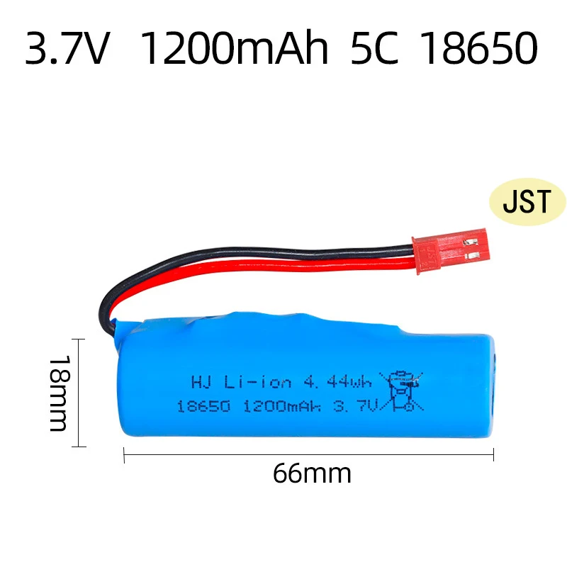 3.7v 1200mah 18650 Rechargeable Battery For Rc Toys Helicopter Airplanes Car Baot Tank Gun Truck Motorcycles Lithium Battery images - 6