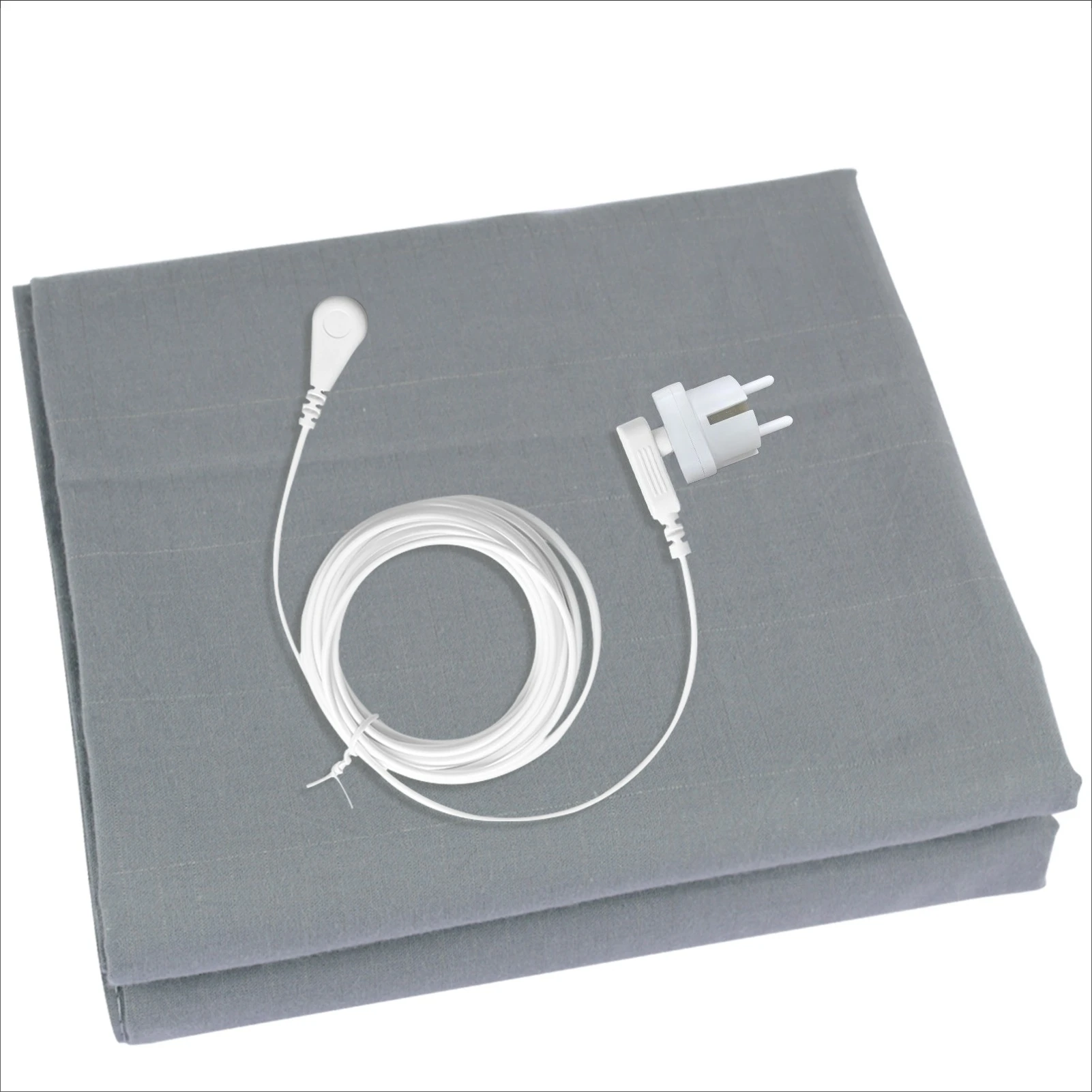 Silver Fiber Grounding Bedsheet with Organic Cotton for Natural Wellness and Stress Relief