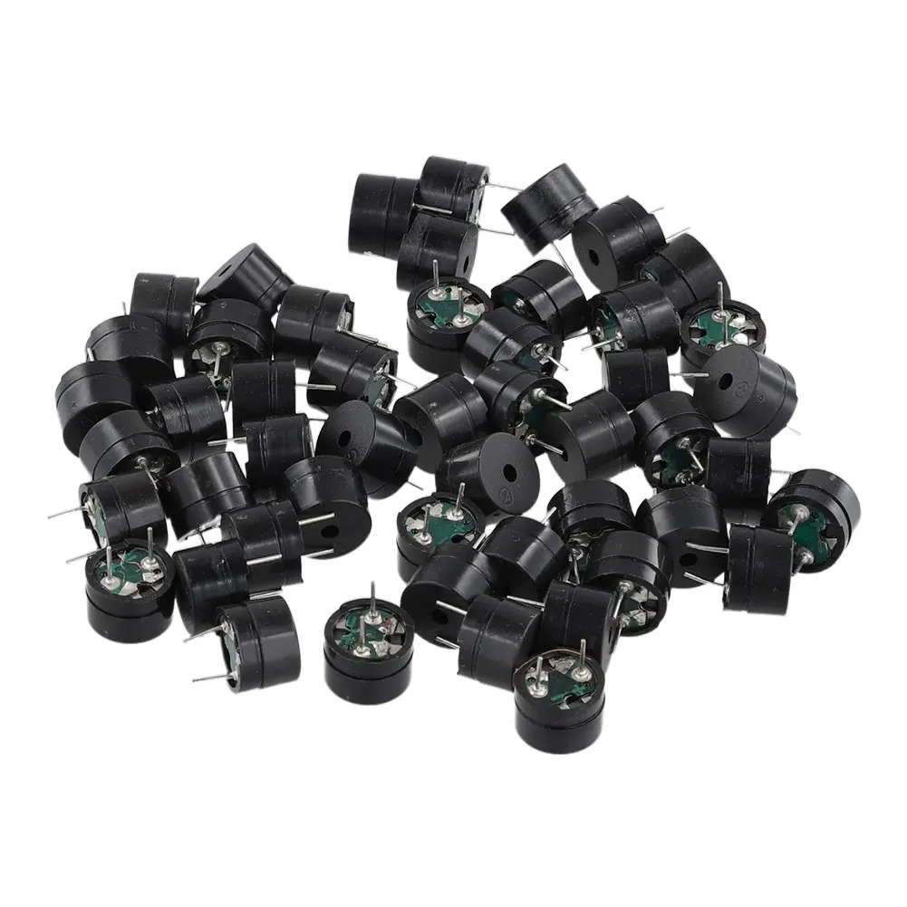 50PCS 패시브 버저 전자기 임피던스 16 옴 범용 패시브 스피커 버저 AC/2KHz 3V 5V 9V 12V 저항 스피커