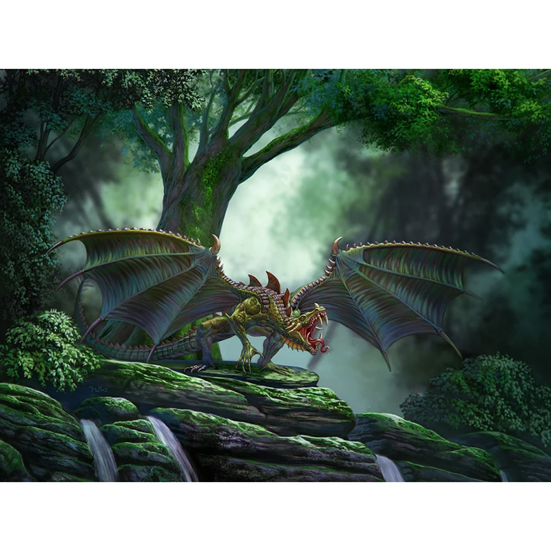 Green Dragon Playmat Dragon Shield Art Mat Cards Cover Mgt Cards