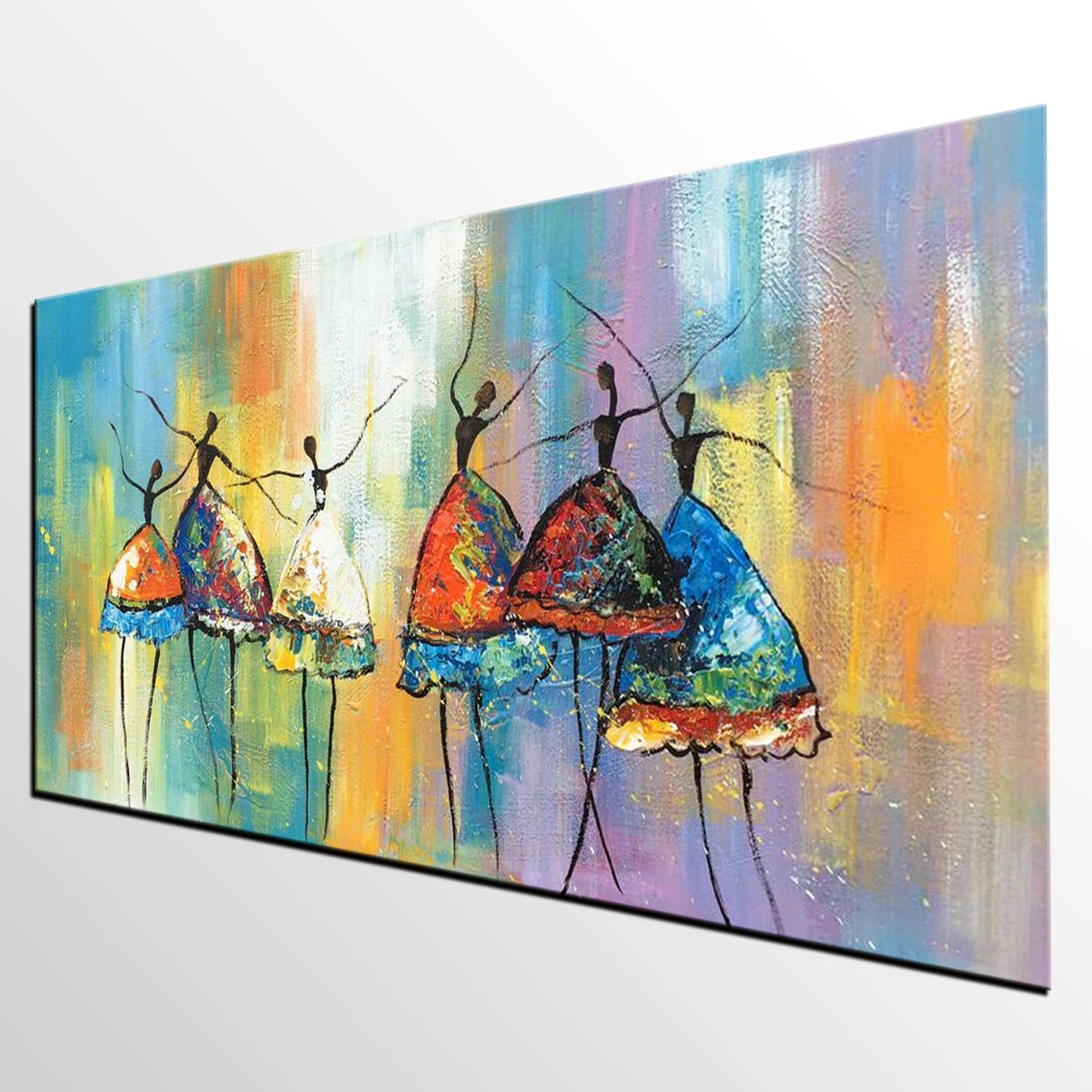 Custom Large Painting Ballet Dancers Handmade Painting Abstract Big Oil Painting Acrylic Painting Canvas Bedroom Home Wall Art Custom Large Painting Ballet Dancers Handmade Painting Abstract Big Oil Painting Acrylic Painting Canvas Bedroom Home Wall Art