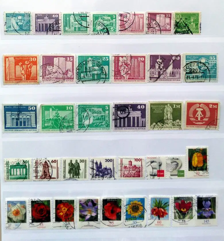 All German Stamps 200 Different Real Used Post Stamps Collectible Postage Material For Scrapbooking Stationery Crafts